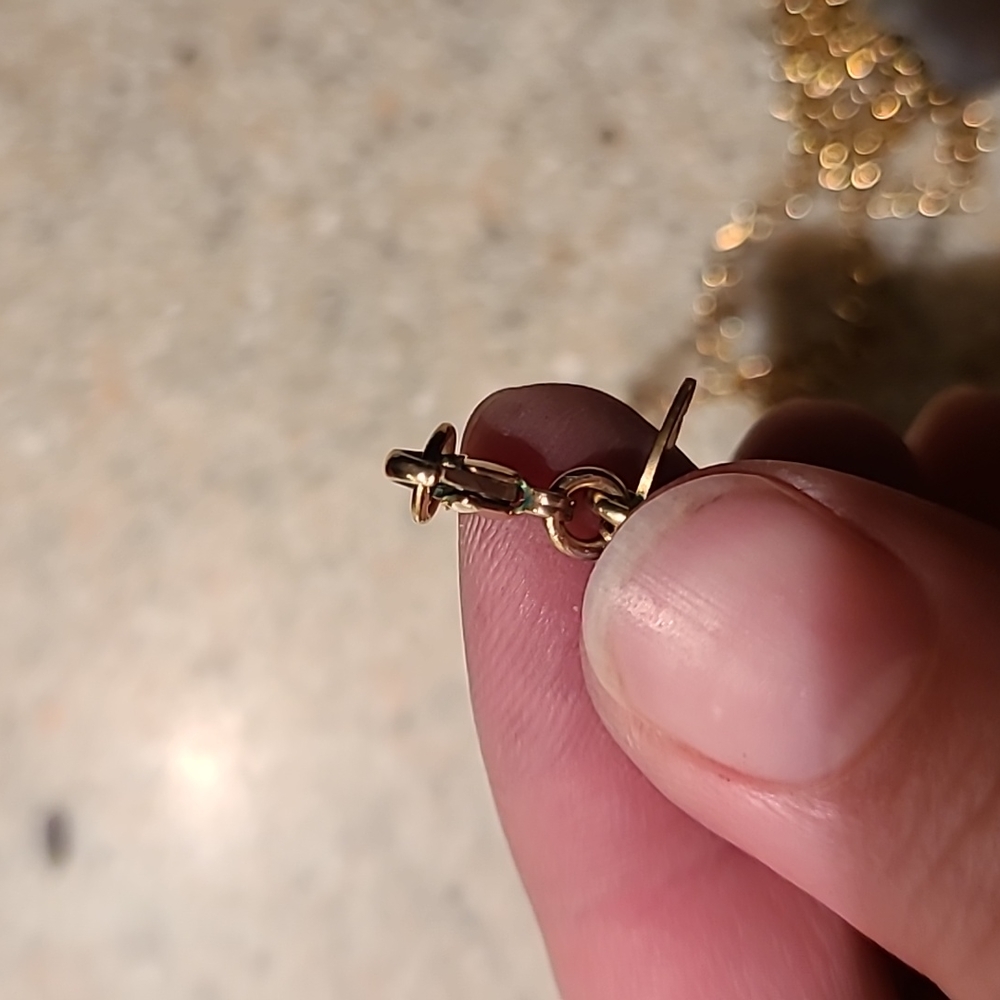 Monarch opal heart necklace - Picture 5 of 5